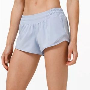 Lululemon Hottt Hot Low-Rise Lined Short 2.5” Color Blue Linen
